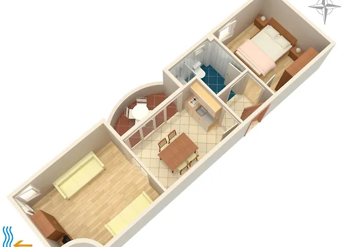 Apartman With Parking Space - Diklo, - 5887 *